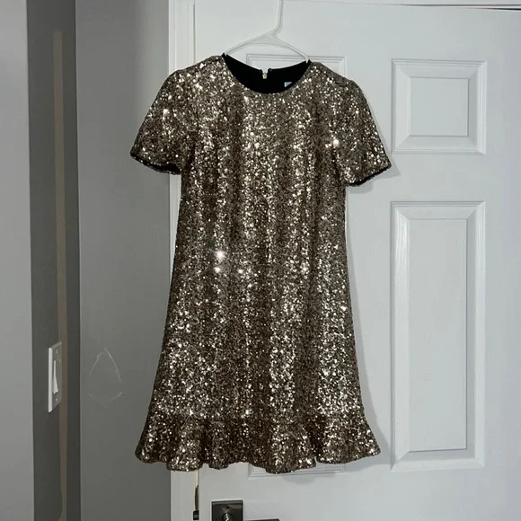 Draper James | Dresses | Draper James Sequin Gold Dress | Poshmark